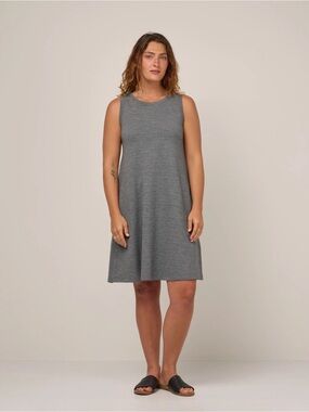 Wool& Sierra Tank Dress Gray Size XS Merino Wool Blend